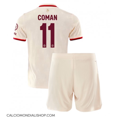 Maglie da calcio Bayern Munich Kingsley Coman #11 Terza Maglia Bambino 2024-25 Manica Corta (+ Pantaloni corti)